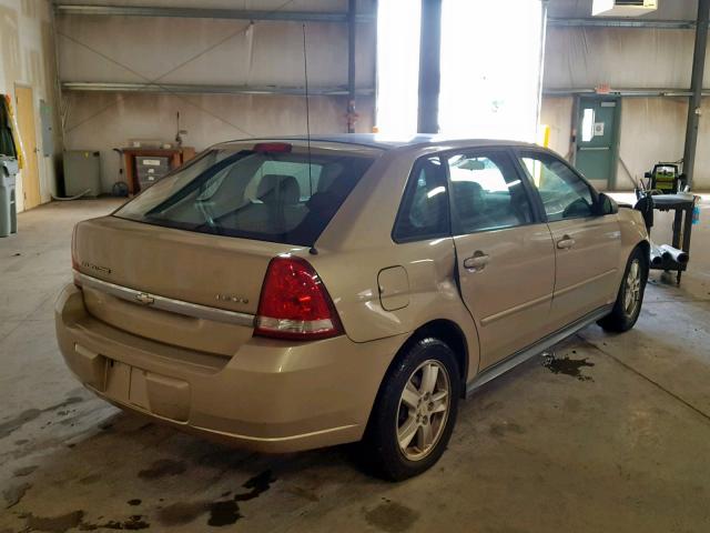 1G1ZT62835F223649 - 2005 CHEVROLET MALIBU MAX ოქროსფერი ფოტო 4