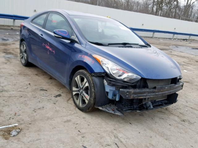 KMHDH6AE2DU009333 - 2013 HYUNDAI ELANTRA CO BLUE photo 1