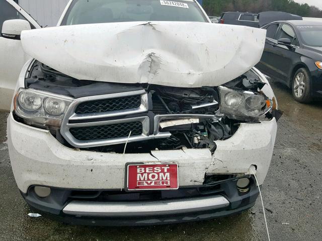 1C4RDHDG3DC695077 - 2013 DODGE DURANGO CR WHITE photo 7