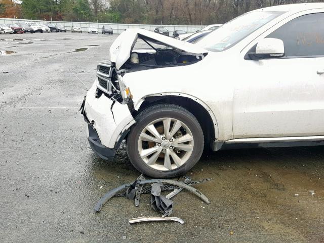 1C4RDHDG3DC695077 - 2013 DODGE DURANGO CR WHITE photo 9