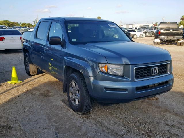 2HJYK16368H508139 - 2008 HONDA RIDGELINE BLUE photo 1