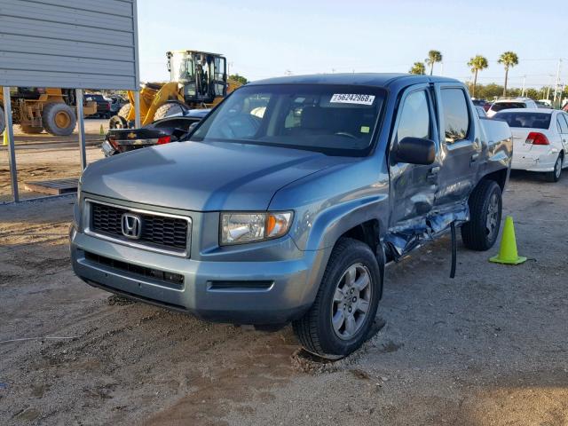 2HJYK16368H508139 - 2008 HONDA RIDGELINE BLUE photo 2