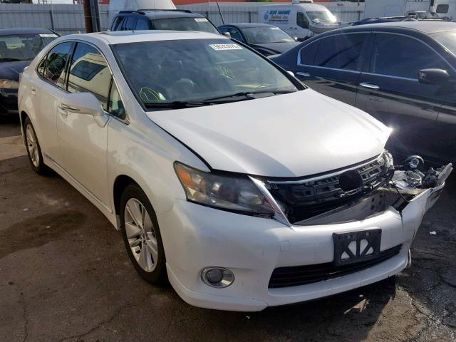 JTHBB1BA8A2024923 - 2010 LEXUS HS 250H WHITE photo 1