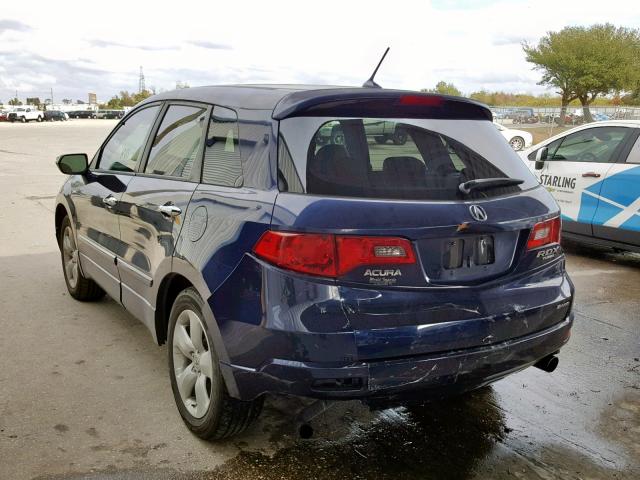 5J8TB18517A019465 - 2007 ACURA RDX TECHNO BLUE photo 3