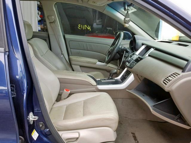 5J8TB18517A019465 - 2007 ACURA RDX TECHNO BLUE photo 5