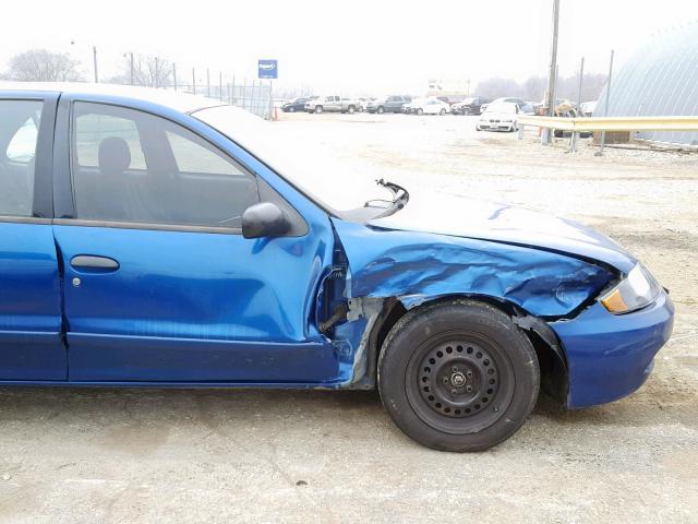 1G1JF52F437357316 - 2003 CHEVROLET CAVALIER L BLUE photo 9