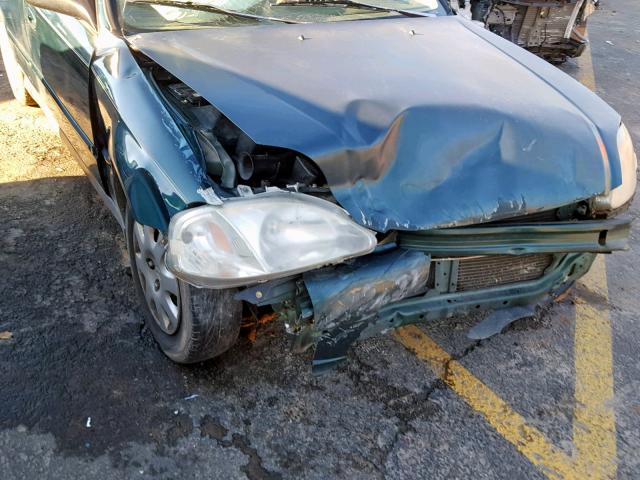 2HGEJ6613YH602938 - 2000 HONDA CIVIC BASE Yaşıl foto 9