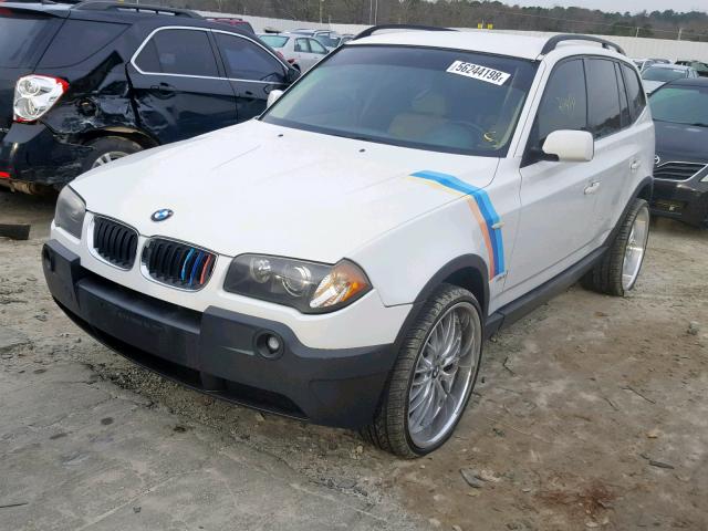 WBXPA73434WC36105 - 2004 BMW X3 2.5I WHITE photo 2