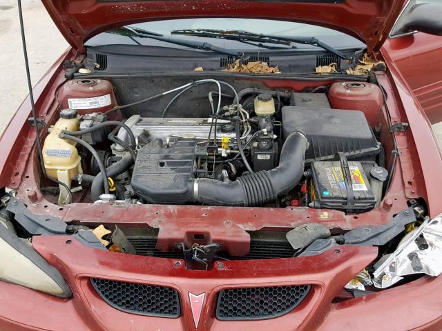 1G2NF52F42C277873 - 2002 PONTIAC GRAND AM S MAROON photo 7