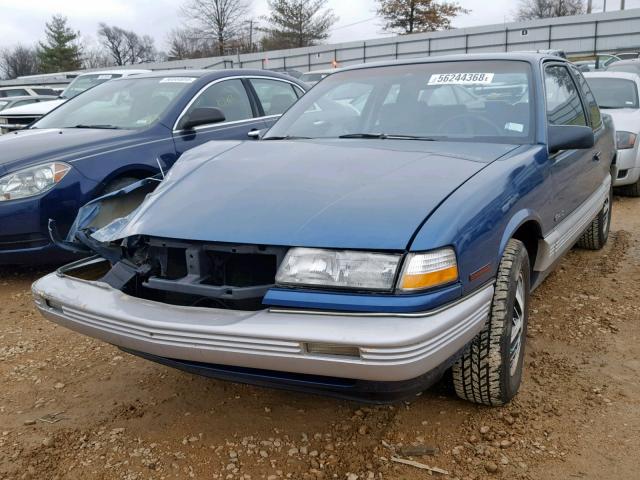 1G2NE14D3KC749052 - 1989 PONTIAC GRAND AM L BLUE photo 2