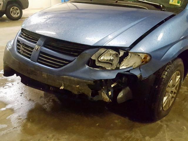 1D4GP25R67B186559 - 2007 DODGE CARAVAN SE BLUE photo 9