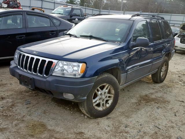 1J4GW48S53C512070 - 2003 JEEP GRAND CHER BLUE photo 2