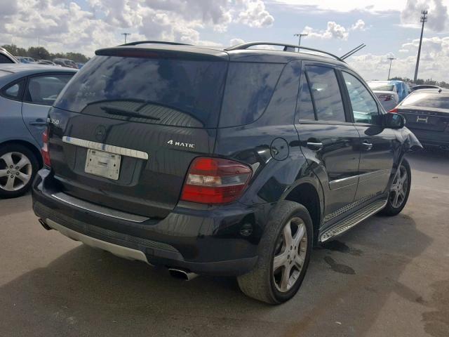 4JGBB86E88A353687 - 2008 MERCEDES-BENZ ML 350 BLACK photo 4