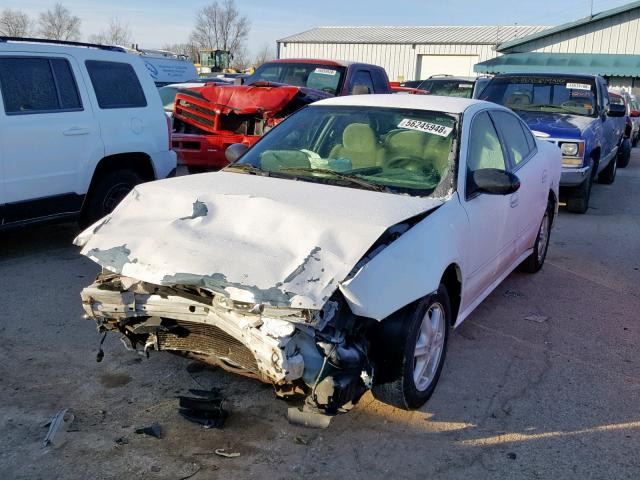 1G3NL52F14C117375 - 2004 OLDSMOBILE ALERO GL WHITE photo 2