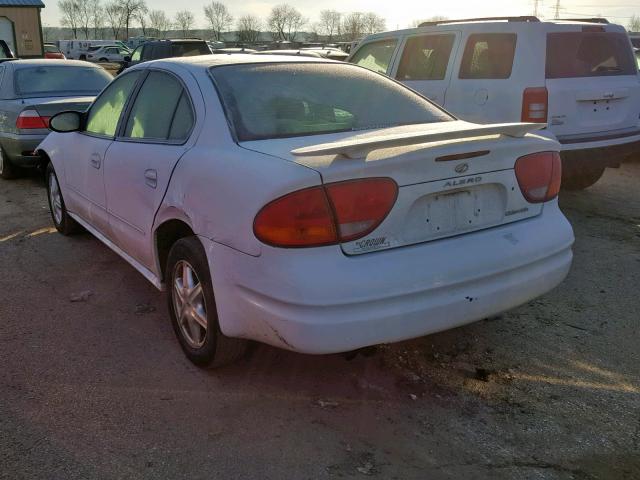 1G3NL52F14C117375 - 2004 OLDSMOBILE ALERO GL WHITE photo 3