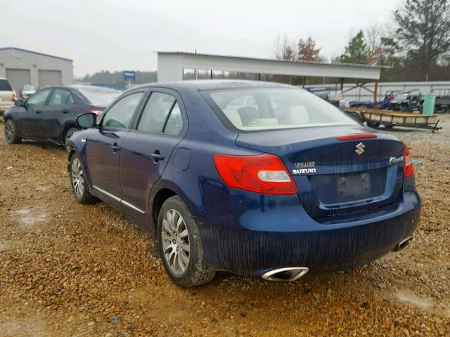 JS2RE9A38D6100409 - 2013 SUZUKI KIZASHI SE BLUE photo 3