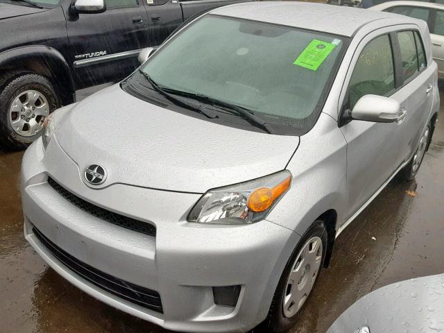 JTKKUPB43E1044915 - 2014 TOYOTA SCION XD SILVER photo 2