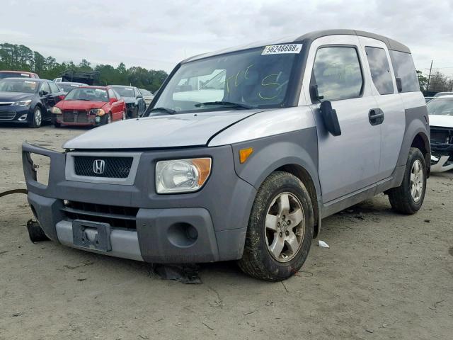 5J6YH28554L003661 - 2004 HONDA ELEMENT EX SILVER photo 2