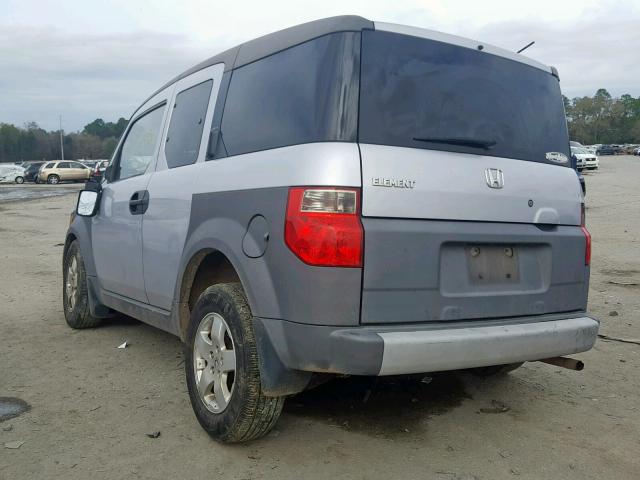 5J6YH28554L003661 - 2004 HONDA ELEMENT EX SILVER photo 3