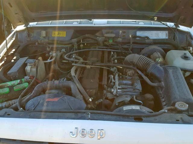 1J4FJ27S8ML600497 - 1991 JEEP CHEROKEE WHITE photo 7