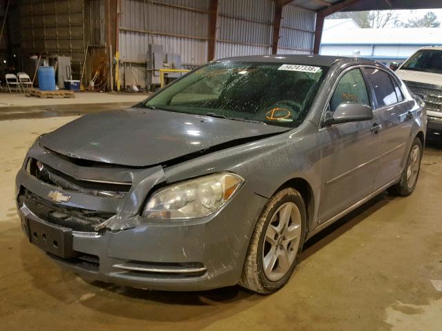 1G1ZH57B89F102962 - 2009 CHEVROLET MALIBU 1LT GRAY photo 2
