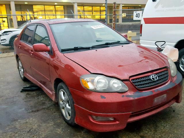 2T1BY32E85C414524 - 2005 TOYOTA COROLLA XR RED photo 1