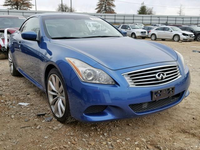 JNKCV66EX9M722164 - 2009 INFINITI G37 BASE BLUE photo 1