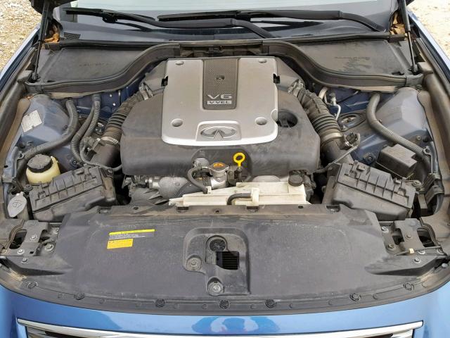 JNKCV66EX9M722164 - 2009 INFINITI G37 BASE BLUE photo 7