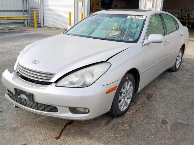 JTHBF30G520083433 - 2002 LEXUS ES 300 SILVER photo 2