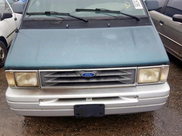 1FMDA31UXTZB30963 - 1996 FORD AEROSTAR GREEN photo 9