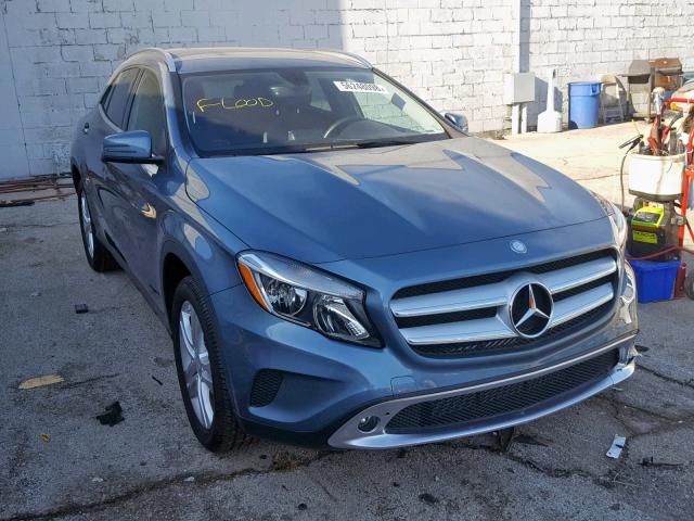 WDCTG4GB5FJ074406 - 2015 MERCEDES-BENZ GLA 250 4M BLUE photo 1