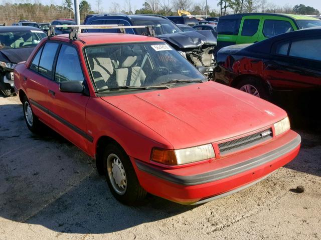 JM1BG2241L0126405 - 1990 MAZDA PROTEGE SE RED photo 1