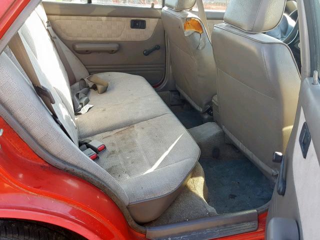 JM1BG2241L0126405 - 1990 MAZDA PROTEGE SE RED photo 6