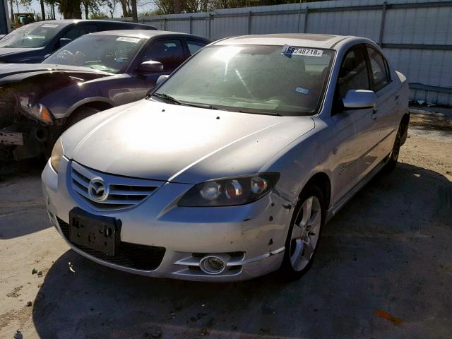 JM1BK323851244735 - 2005 MAZDA 3 S SILVER photo 2