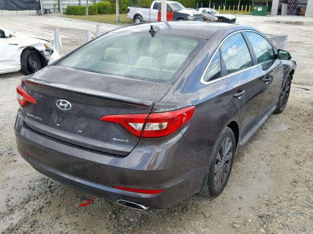 5NPE34AFXFH190327 - 2015 HYUNDAI SONATA SPO BROWN photo 4