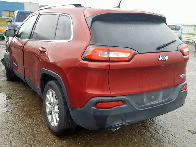 1C4PJLCB1GW160048 - 2016 JEEP CHEROKEE L BURGUNDY photo 3