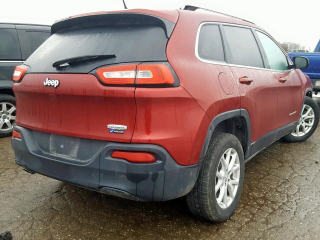 1C4PJLCB1GW160048 - 2016 JEEP CHEROKEE L BURGUNDY photo 4