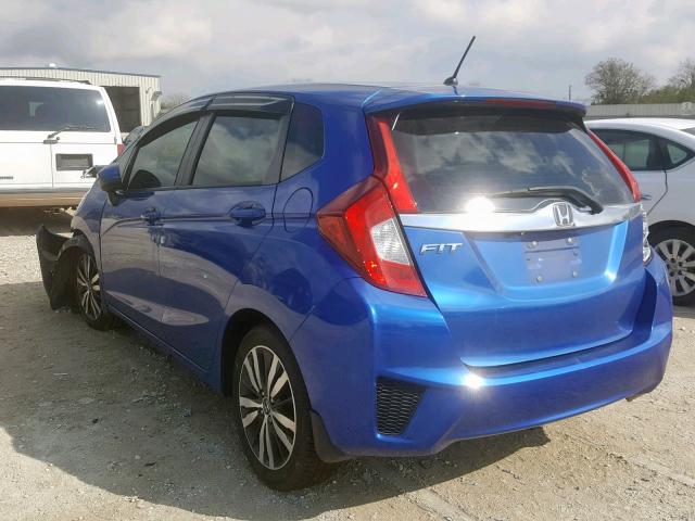 3HGGK5H85FM745673 - 2015 HONDA FIT EX BLUE photo 3