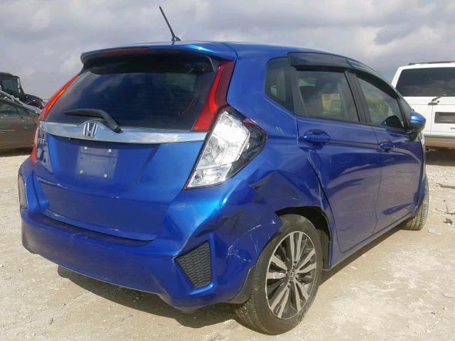 3HGGK5H85FM745673 - 2015 HONDA FIT EX BLUE photo 4