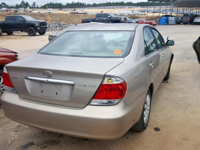 4T1BE32K95U500759 - 2005 TOYOTA CAMRY LE TAN photo 4