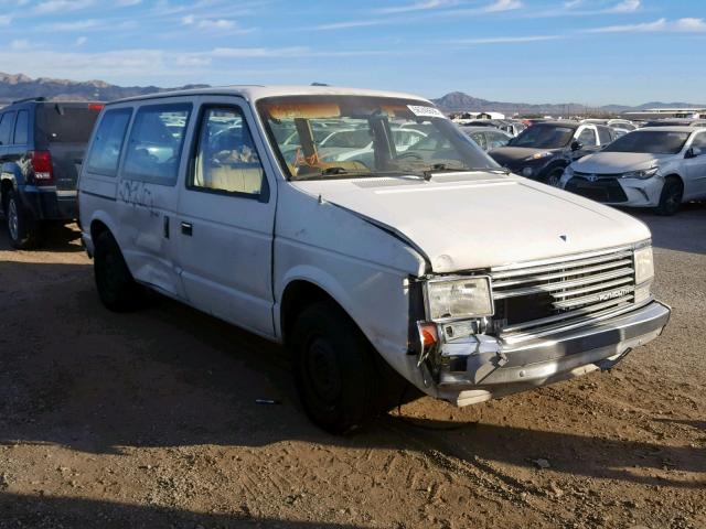 2P4FH21C9HR297564 - 1987 PLYMOUTH VOYAGER WHITE photo 1