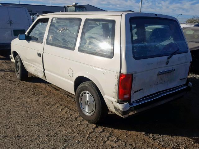 2P4FH21C9HR297564 - 1987 PLYMOUTH VOYAGER WHITE photo 3