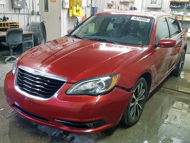 1C3CCBHG3CN233366 - 2012 CHRYSLER 200 S RED photo 2