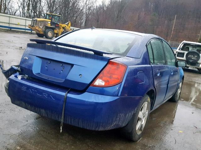 1G8AL55F66Z188916 - 2006 SATURN ION LEVEL BLUE photo 4