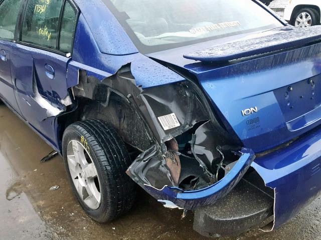 1G8AL55F66Z188916 - 2006 SATURN ION LEVEL BLUE photo 9