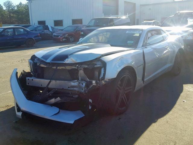 2G1FA1E31C9142781 - 2012 CHEVROLET CAMARO LS SILVER photo 2