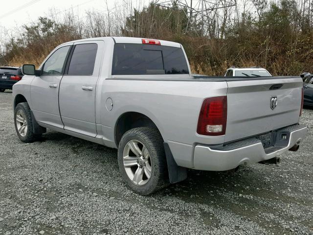 1C6RR7MT2DS583943 - 2013 RAM 1500 SPORT SILVER photo 3