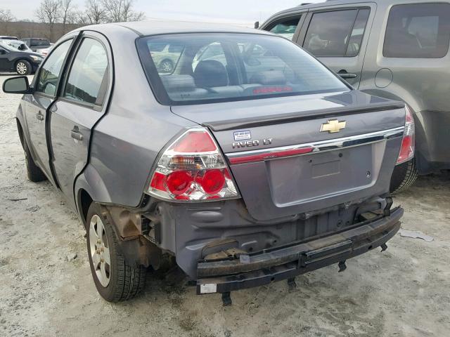 KL1TD5DEXBB182454 - 2011 CHEVROLET AVEO LS GRAY photo 3