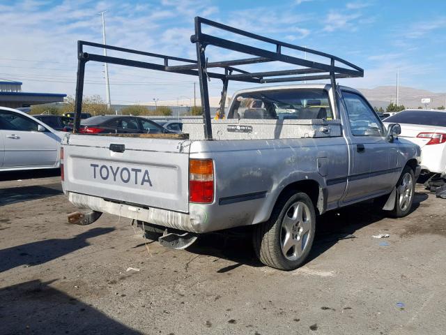 JT4RN81AXN0101634 - 1992 TOYOTA PICKUP 1/2 SILVER photo 4