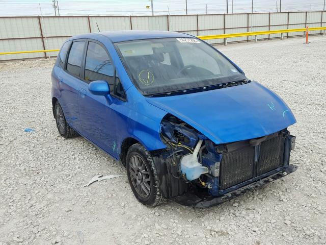 JHMGD38498S059820 - 2008 HONDA FIT BLUE photo 1